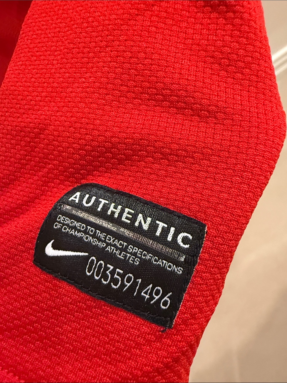 Nike Men’s Portugal Soccer Jersey with Green Chest Band - Picture 5 of 9